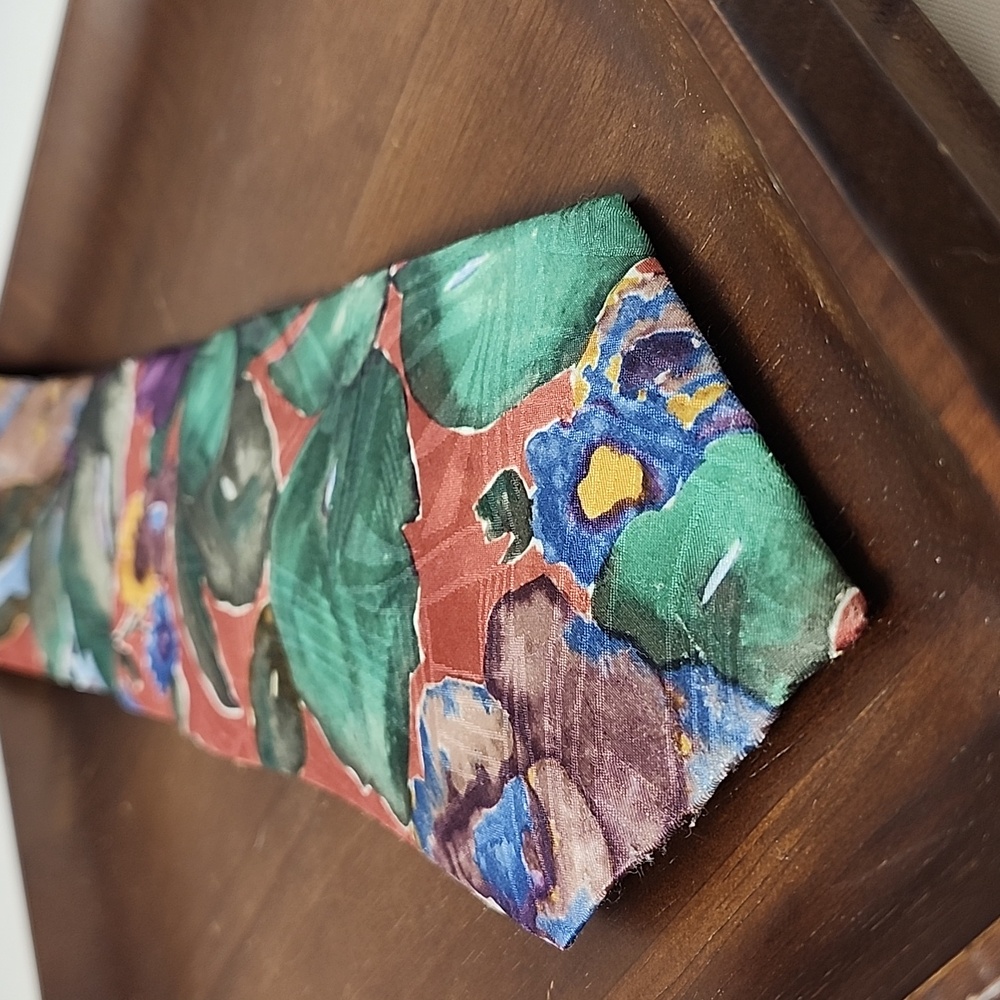 Vintage Henry Alan Necktie, Large Floral Painting Print, Vintage Suit Menswear